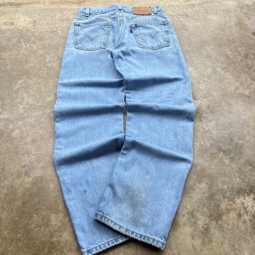 Vintage 90s Levis 505 Straight Fit Workwear Gorpcore Jeans Blue 30x30 (d7)